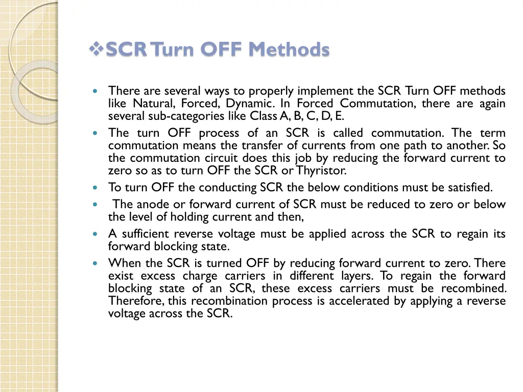 scr turn off methods 1