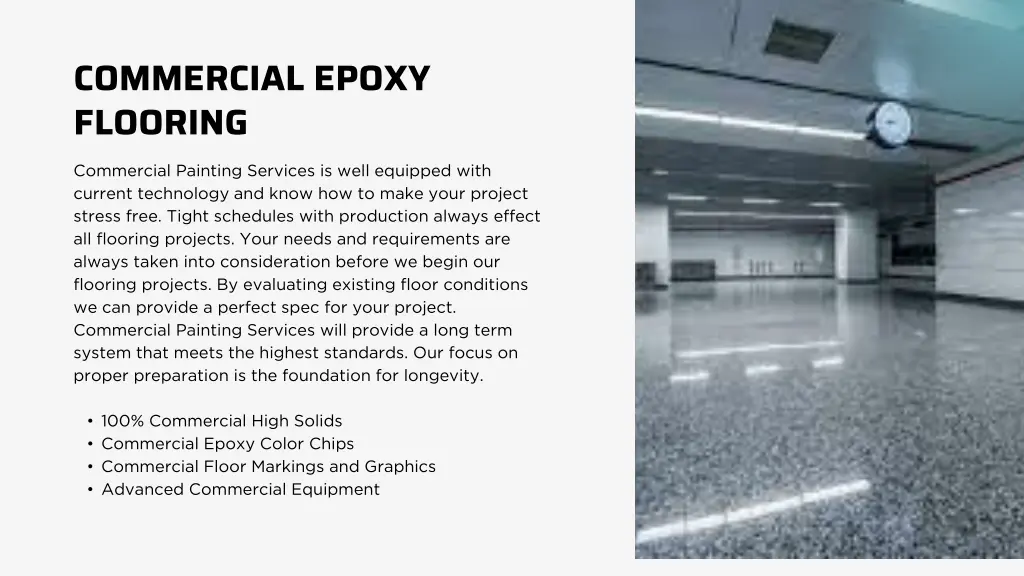 commercial epoxy flooring