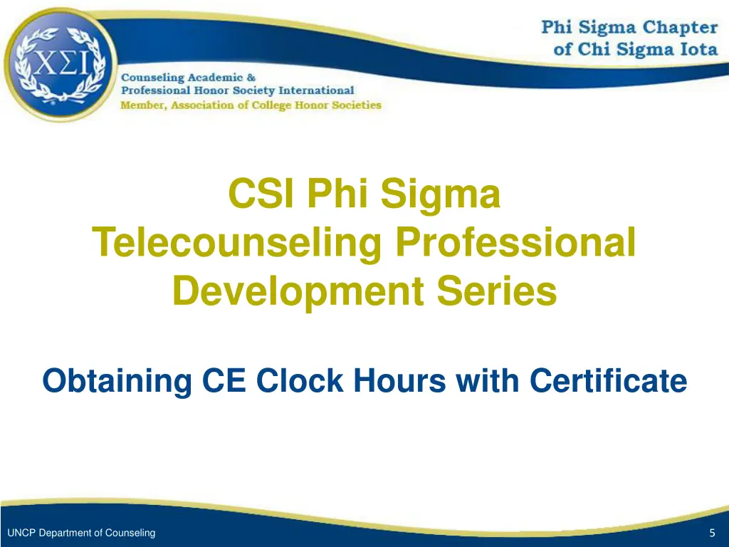 csi phi sigma telecounseling professional