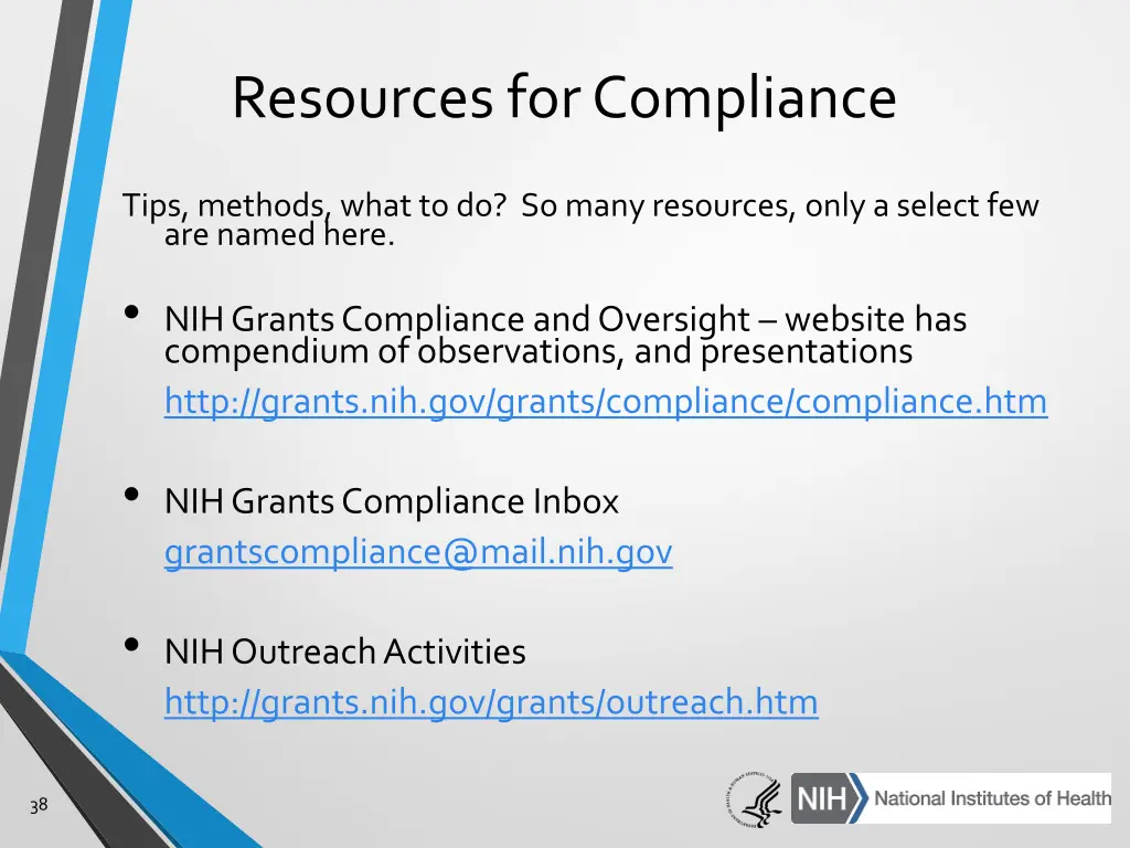 resources for compliance