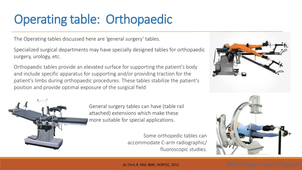 operating table orthopaedic operating table