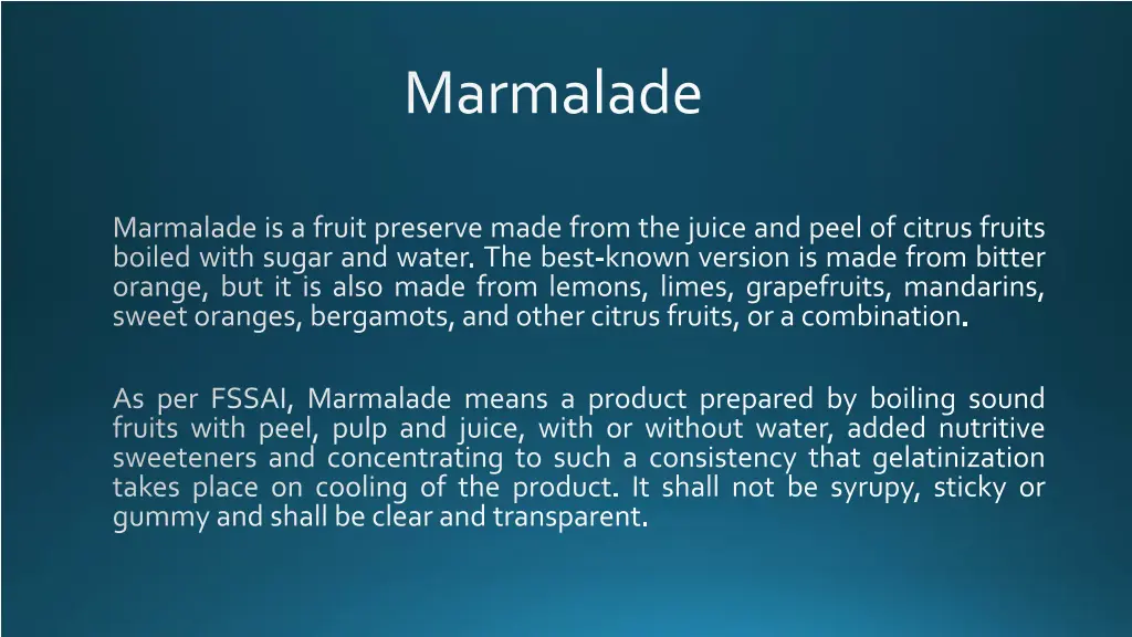 marmalade