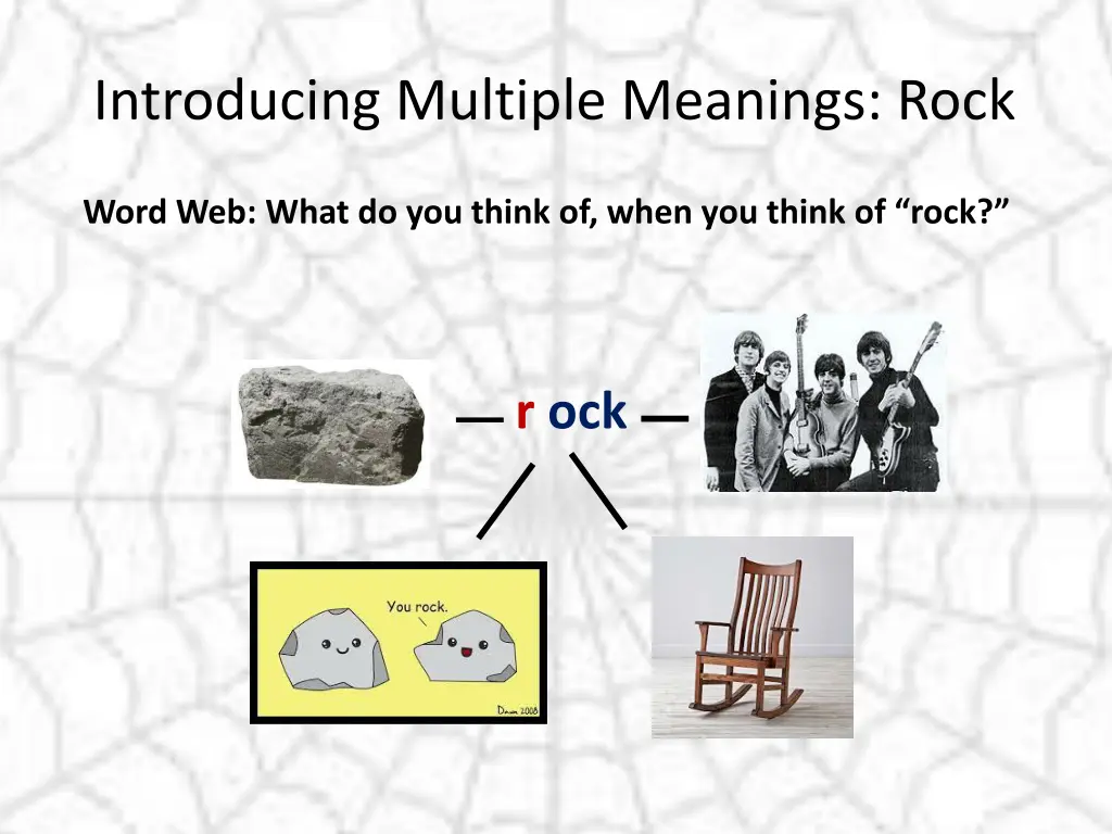 introducing multiple meanings rock