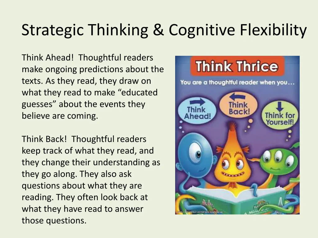 strategic thinking cognitive flexibility