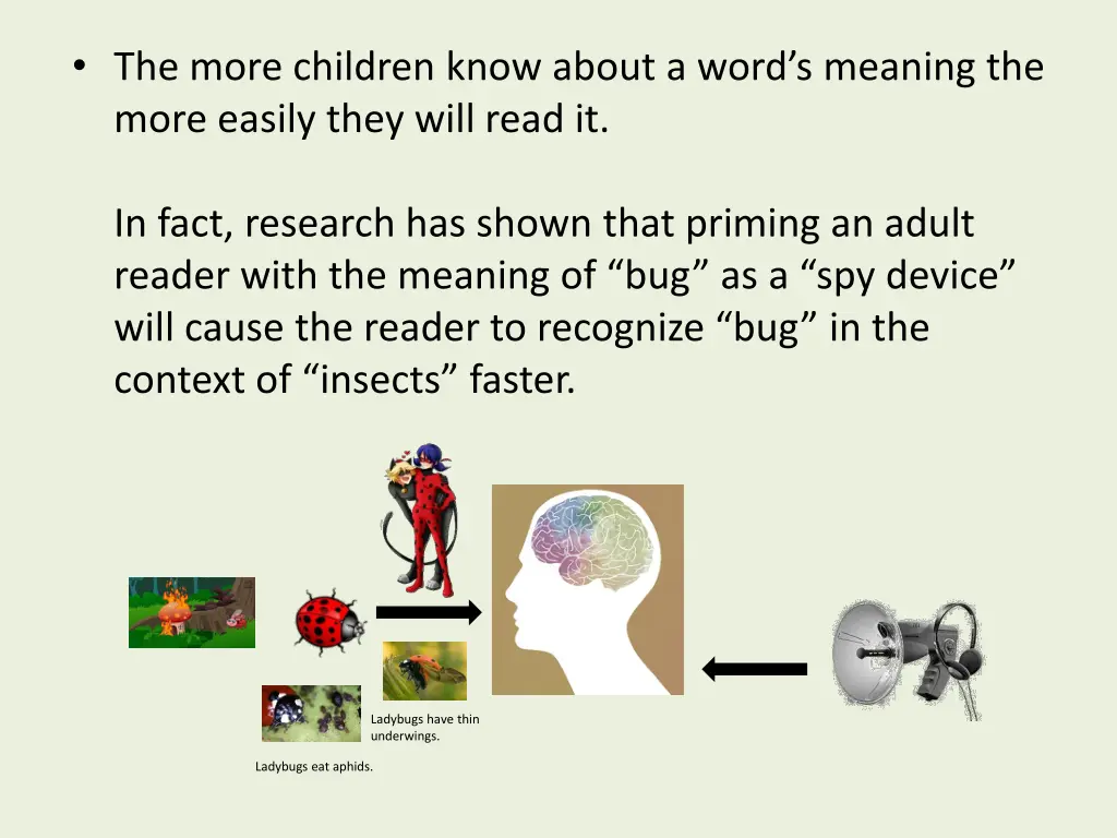 the more children know about a word s meaning