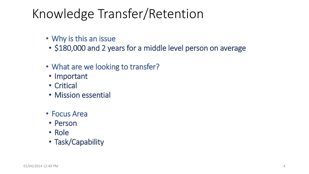 knowledge transfer retention 1