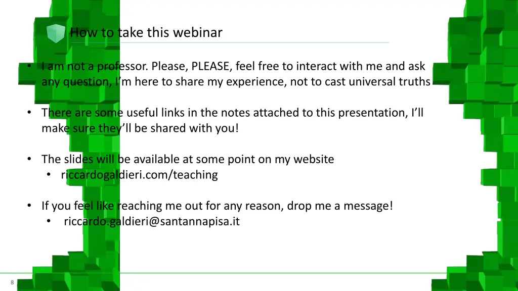 how to take this webinar