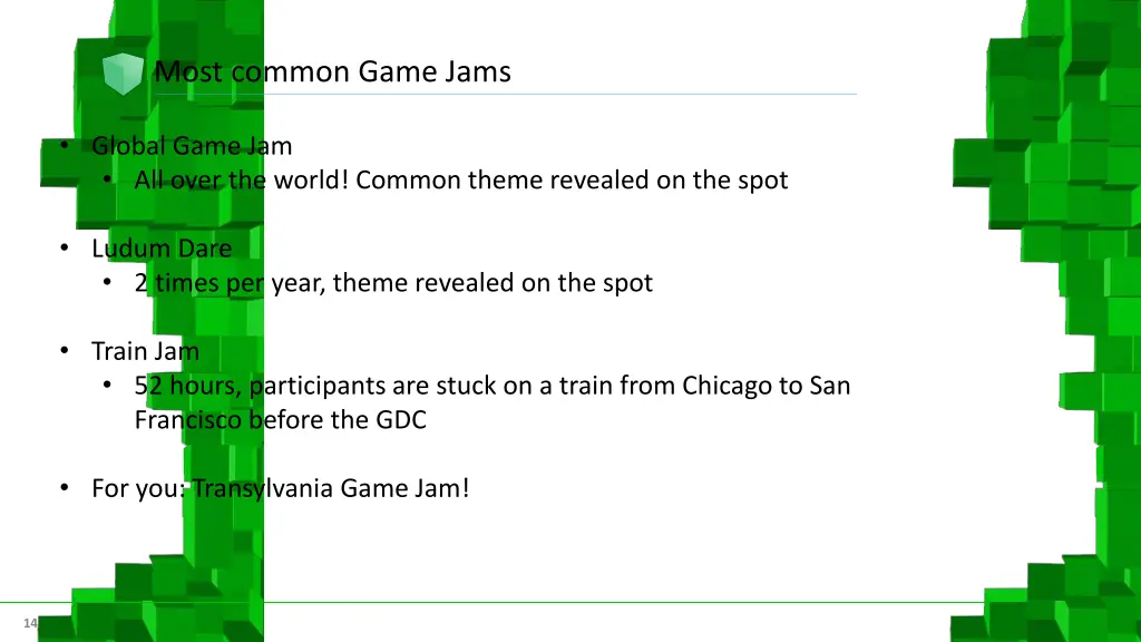 most common game jams