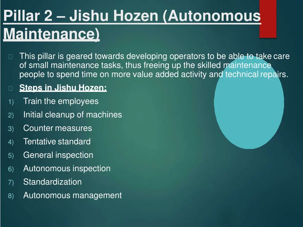 pillar 2 jishu hozen autonomous maintenance