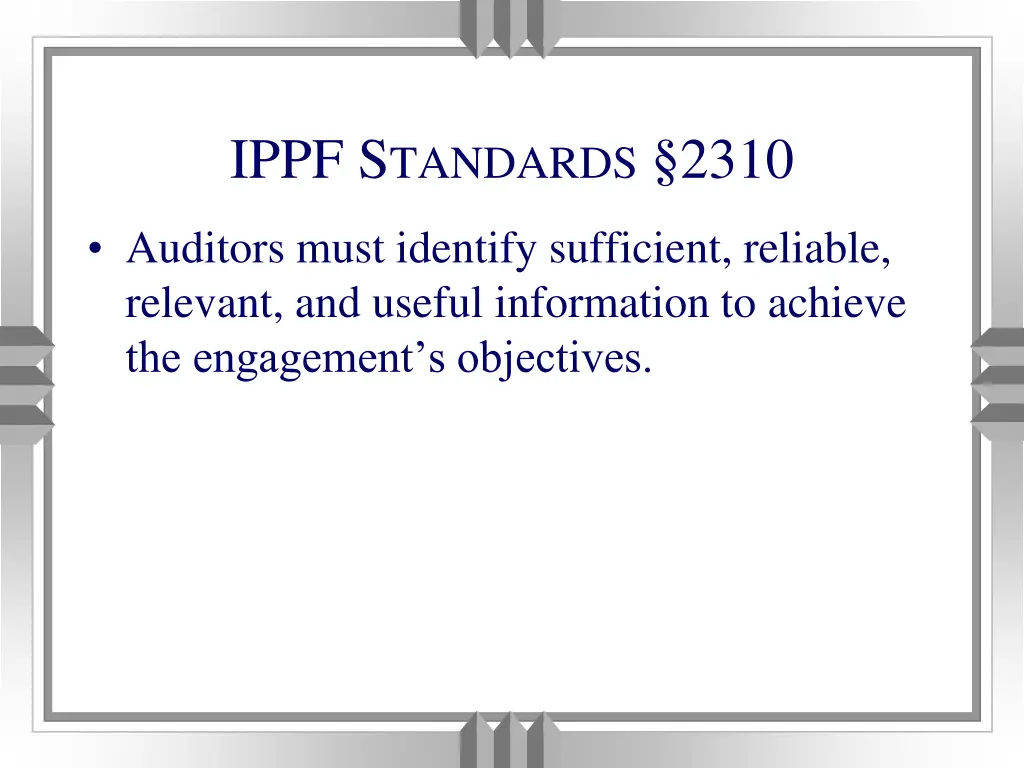 ippf s tandards 2310