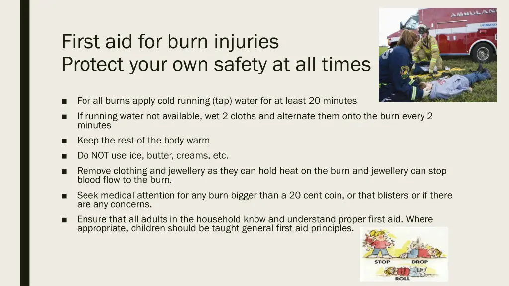 first aid for burn injuries protect your