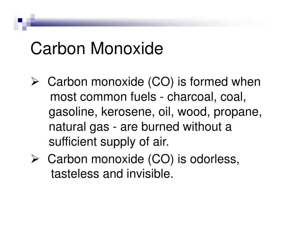 carbon monoxide