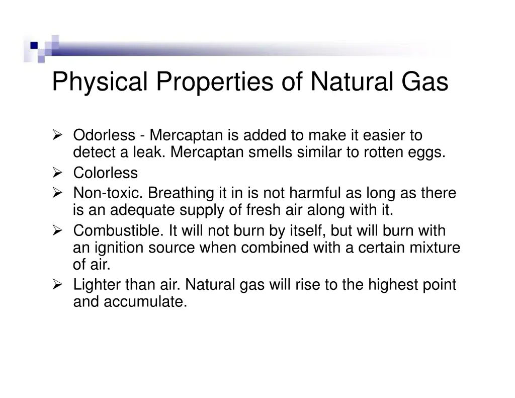 physical properties of natural gas