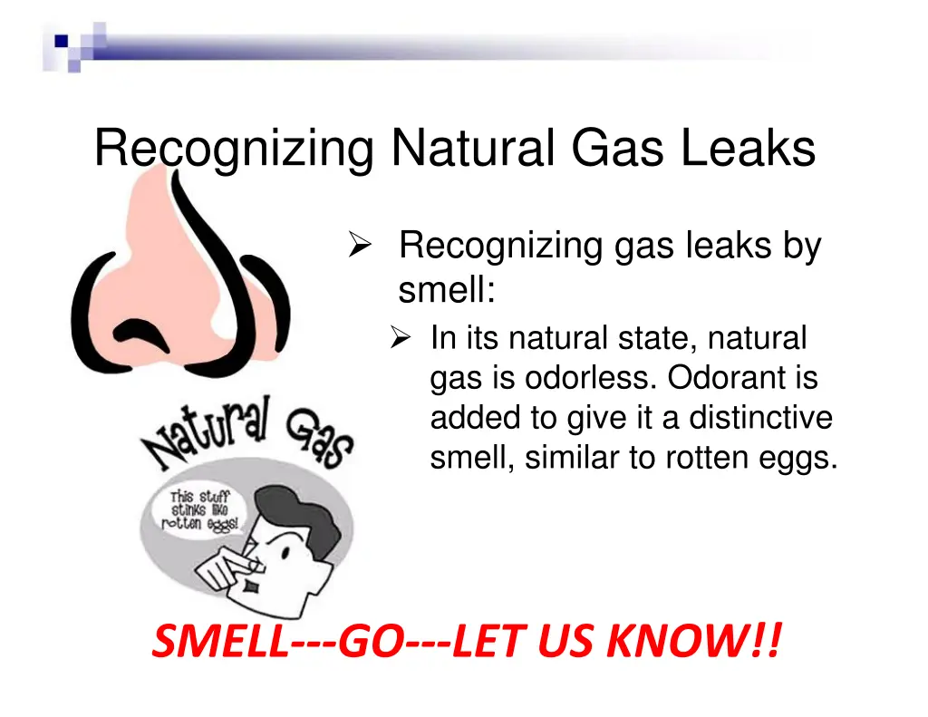 recognizing natural gas leaks 2