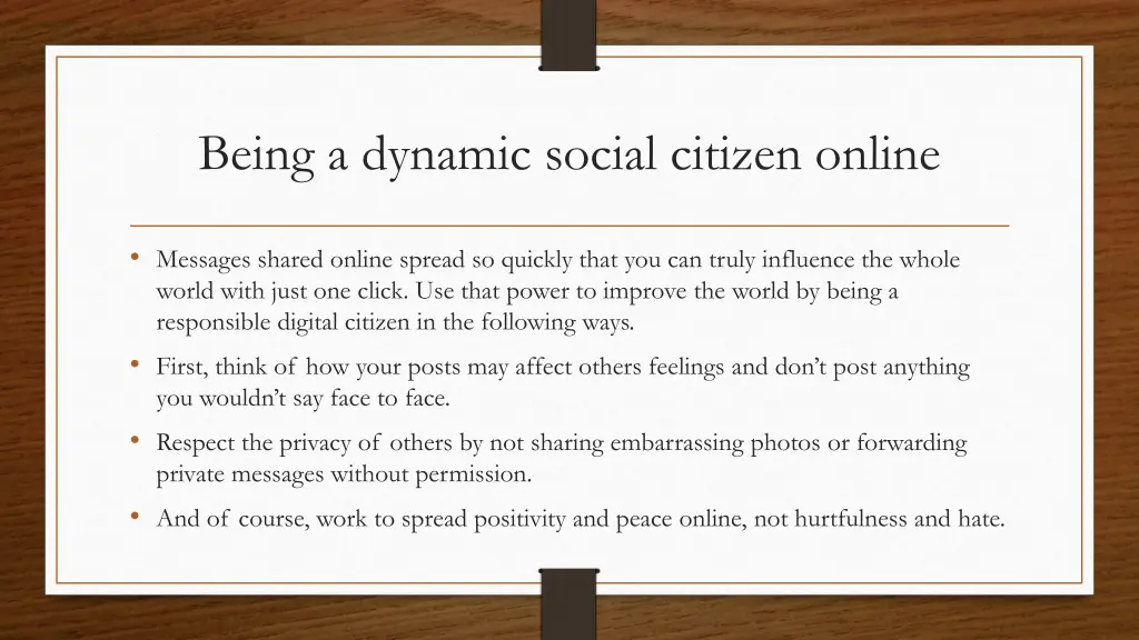 being a dynamic social citizen online