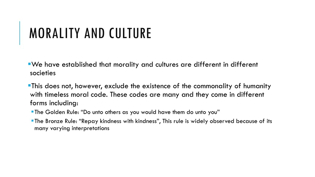 morality and culture