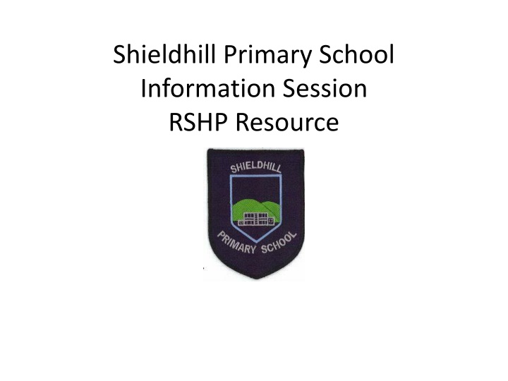 shieldhill primary school information session