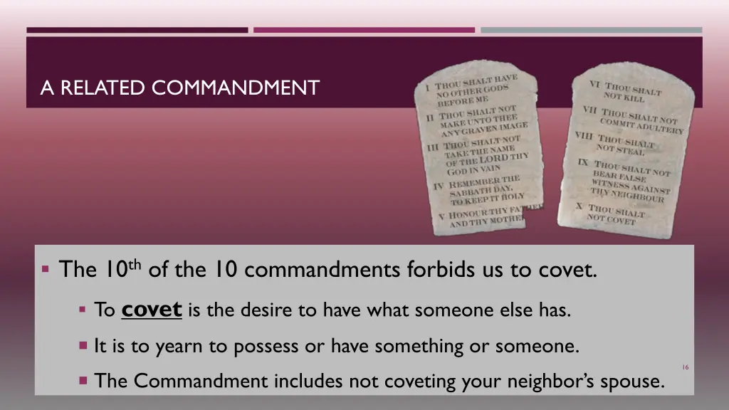 a related commandment