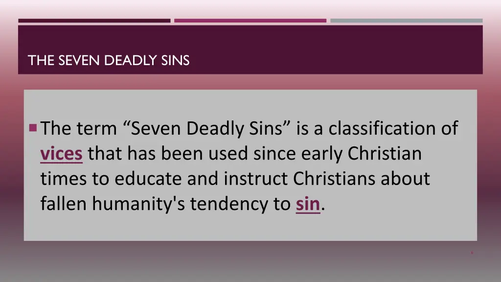 the seven deadly sins