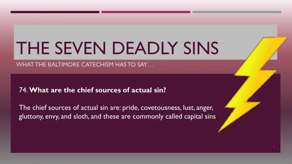 the seven deadly sins what the baltimore