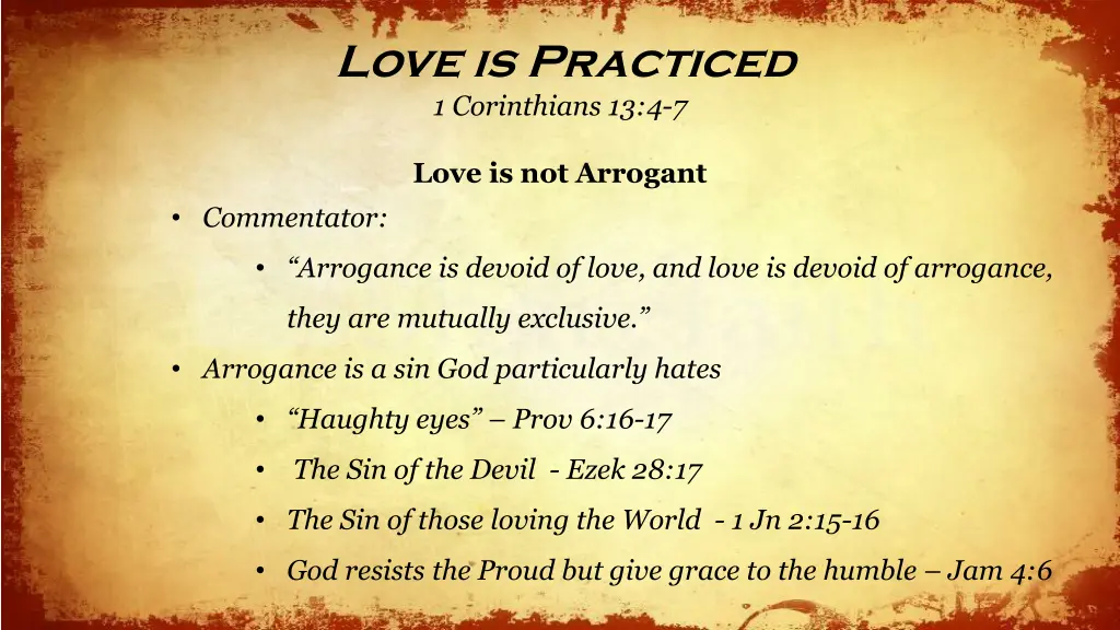 love is practiced 1 corinthians 13 4 7 15