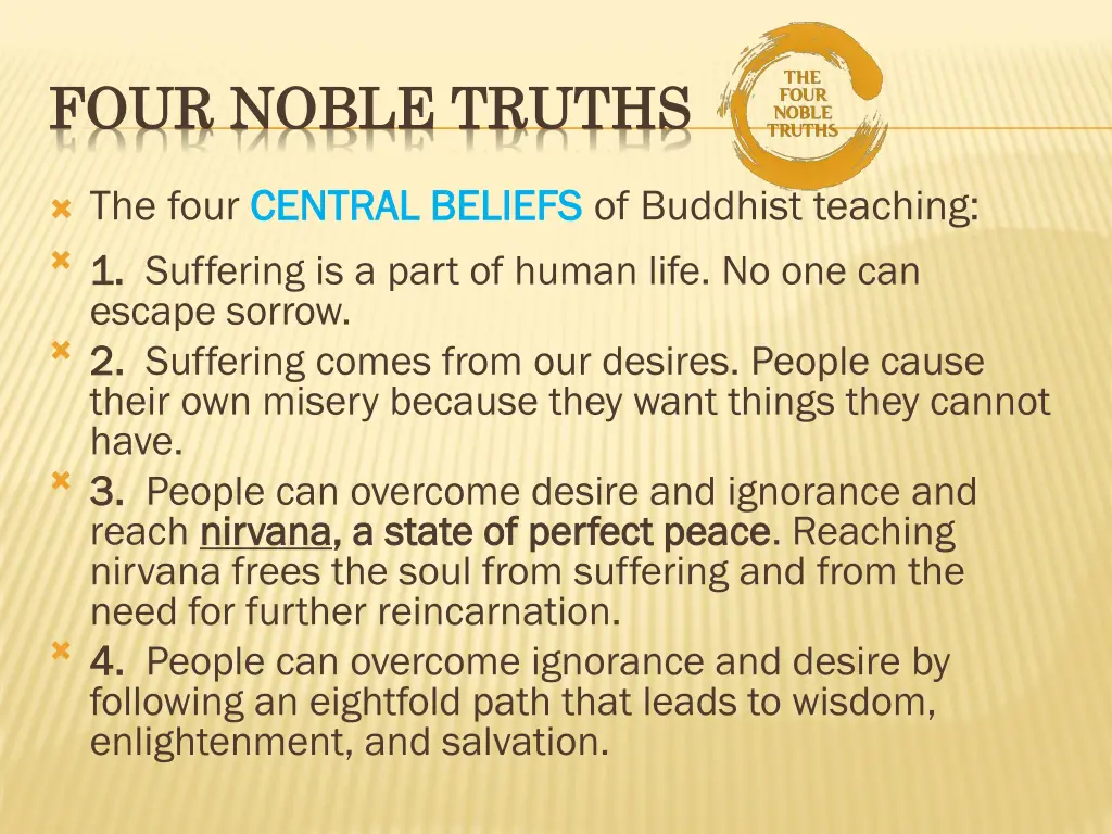 four noble truths four noble truths