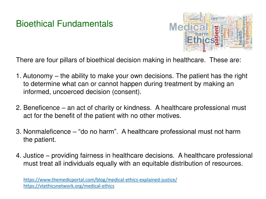 bioethical fundamentals