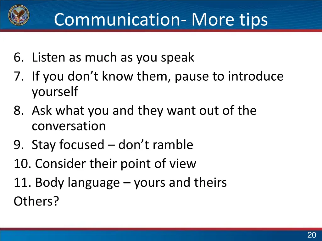 communication more tips