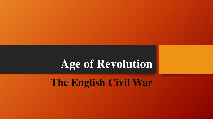 age of revolution