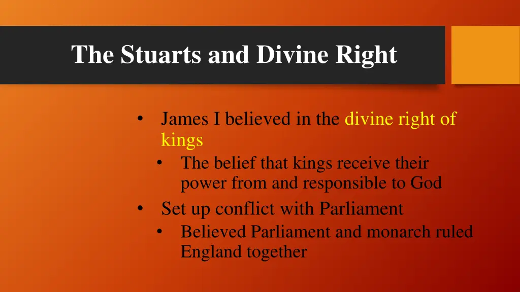 the stuarts and divine right