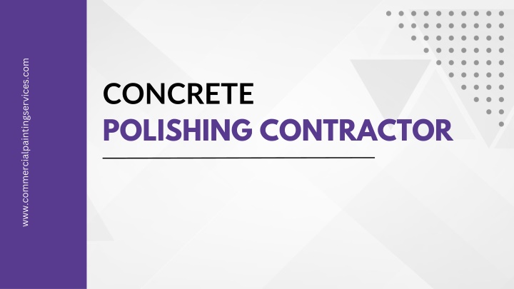 concrete polishing contractor