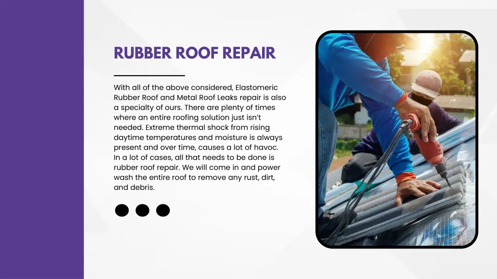 rubber roof repair