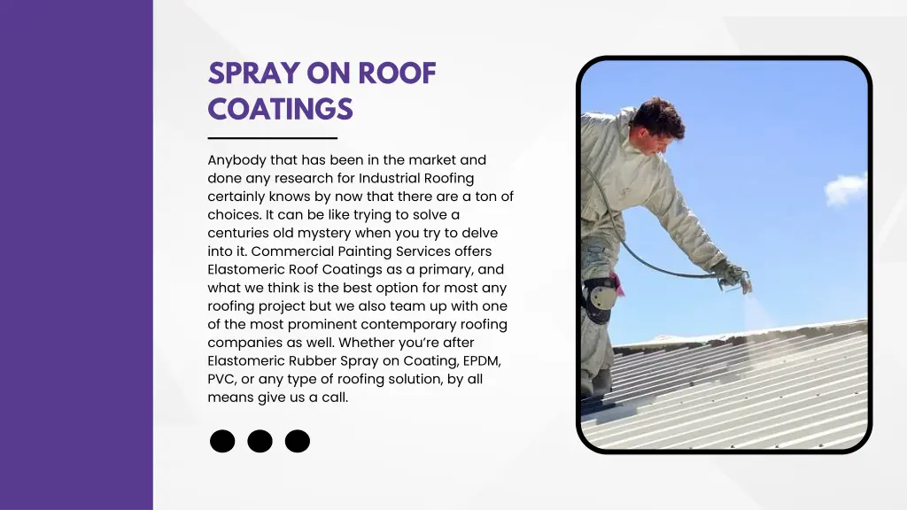 spray on roof coatings