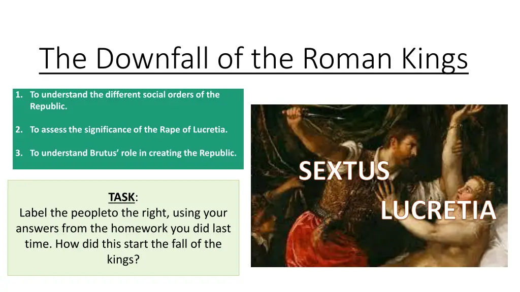 the downfall of the roman kings