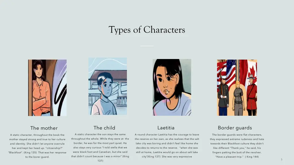 types of characters