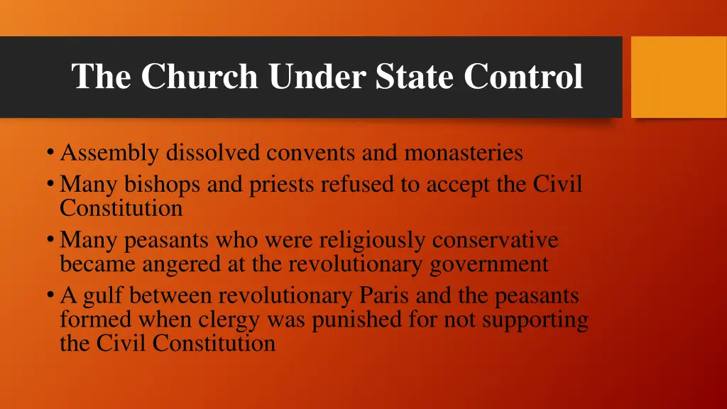 the church under state control 1