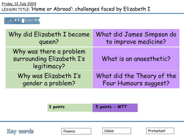 friday 12 july 2024 lesson title home or abroad