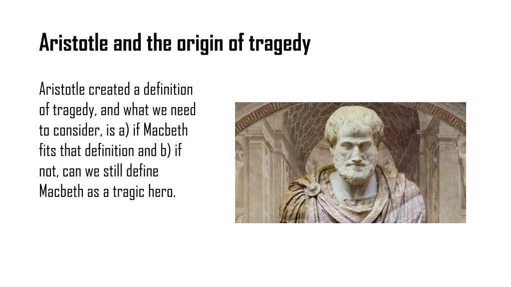 aristotle and the origin of tragedy