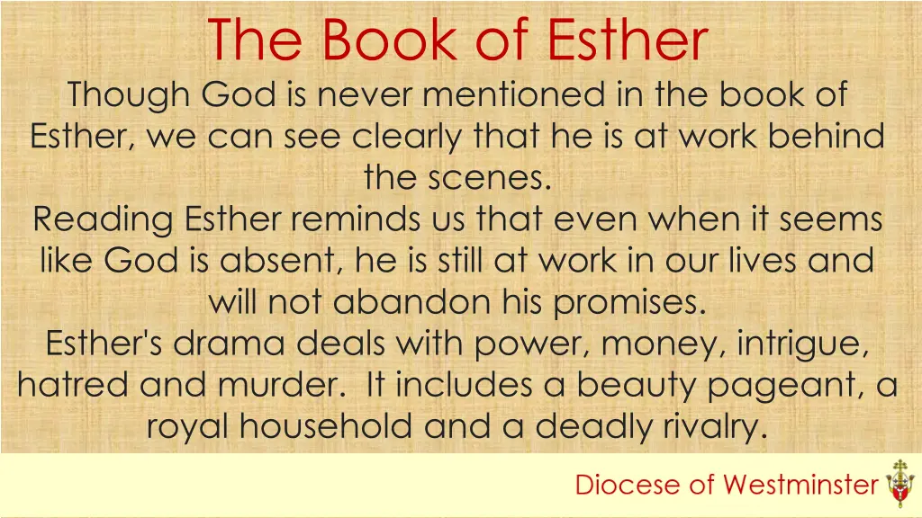 the book of esther though god is never mentioned