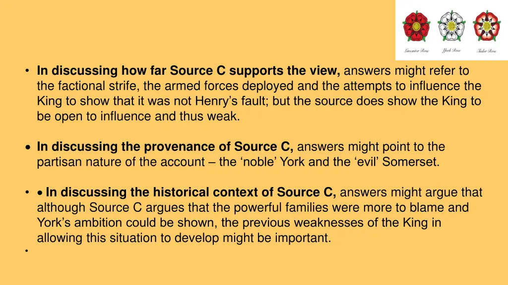 in discussing how far source c supports the view