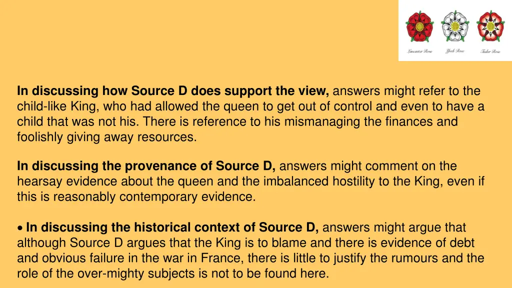 in discussing how source d does support the view