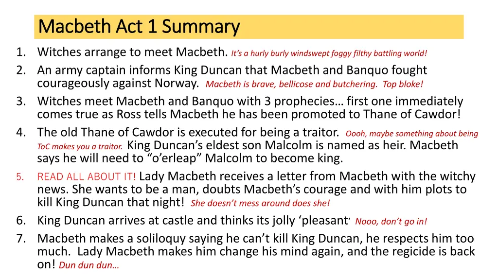 macbeth act 1 summary macbeth act 1 summary