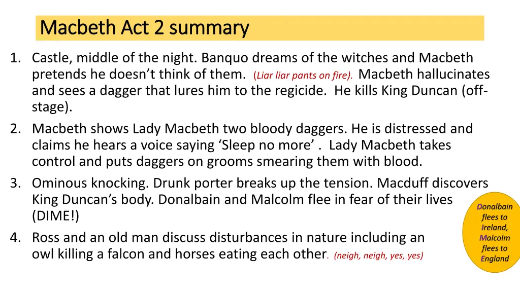 macbeth act 2 summary macbeth act 2 summary