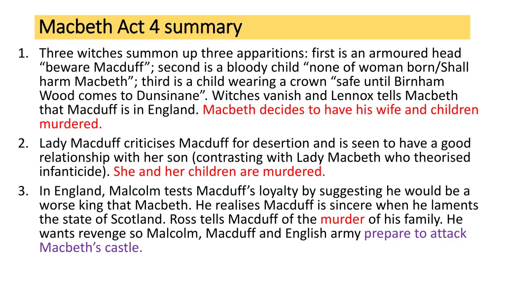 macbeth act 4 summary macbeth act 4 summary