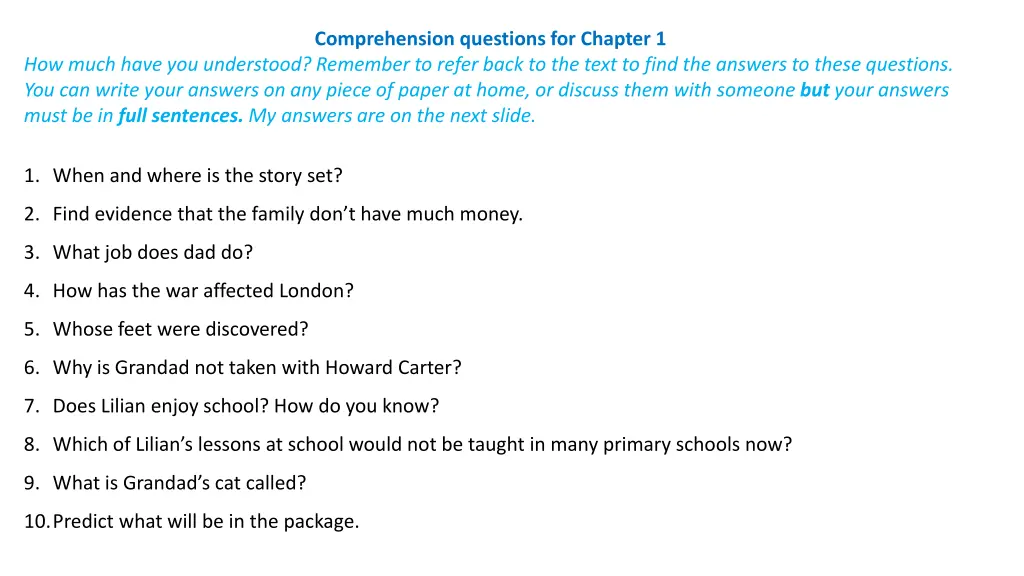 comprehension questions for chapter 1