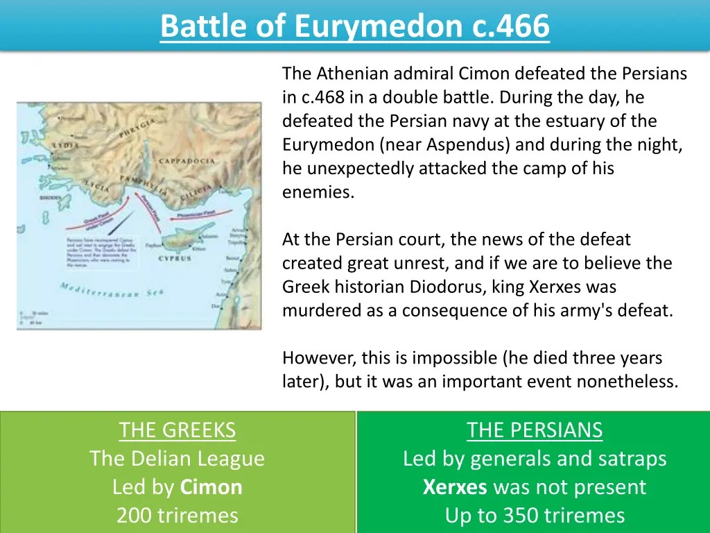 battle of eurymedon c 466