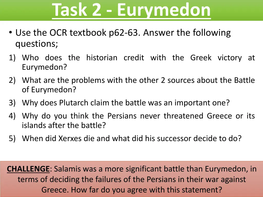 task 2 eurymedon