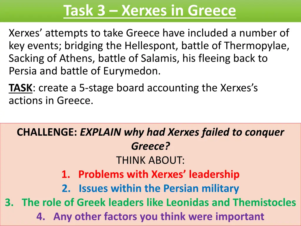 task 3 xerxes in greece