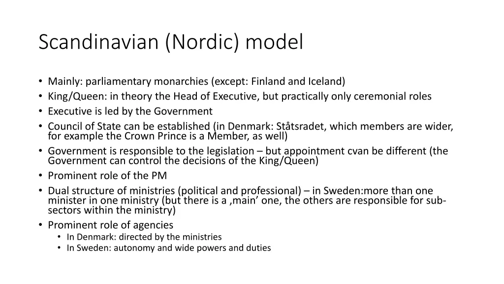 scandinavian nordic model