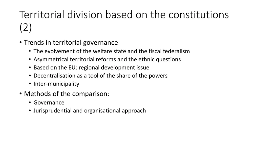 territorial division based on the constitutions 2